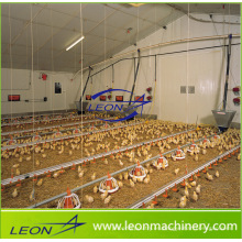 Sistema de alimentación de pollos de engorde de gallinero serie Leon para granjas avícolas